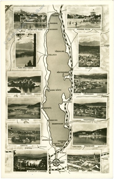 wörthersee, multiansicht