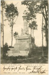 cisteves, denkmal des k.k. 51. infanterie regiments im svibwalde