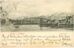 villach, gruss aus, draubrücke
