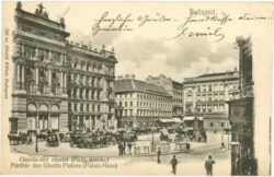 budapest, parthie des gisella platzes (palais haas)