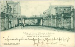 krakau, unterführung beim bahnhof