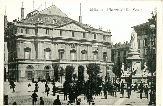 mailand, scalaplatz mailand, scalaplatz