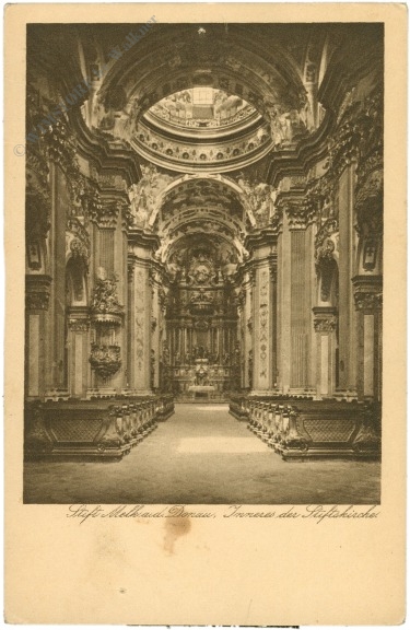 melk an der donau, stift, inneres der stiftskirche