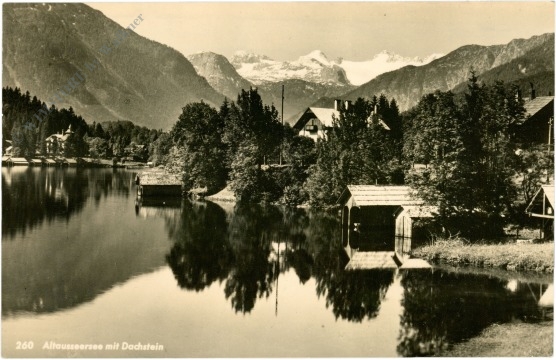 altaussee, altausseersee mit dachstein