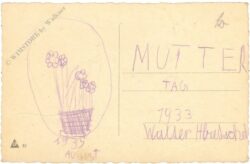 muttertag, kind mit mutter, rosen und vers