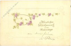 namenstag, rosengirlande