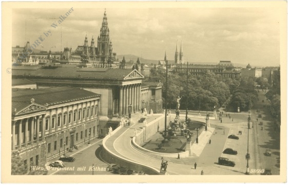 wien 1, parlament mit rathaus