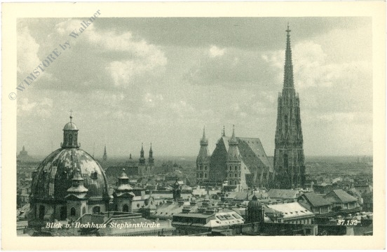 wien 1, blick vom hochhaus stephanskirche