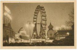 wien 2, prater mit riesenrad bei nacht