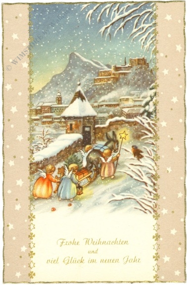 weihnachten: salzburg, kapuzinerberg