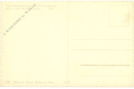 weihnachten: motiv vom wilden kaiser