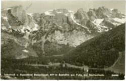 hochschwab, talschluß und alpenhotel bodenbauer am fuße des hochschwab