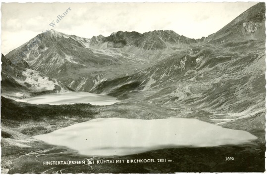 kühtai, finstertalerseen mit birchkogel