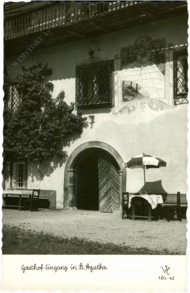 st. agatha, gasthof eingang