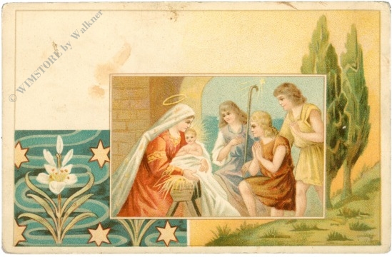 weihnachten, krippenszene