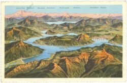 lago di lugano visto dal monte generosa