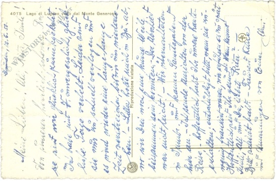 lago di lugano visto dal monte generosa