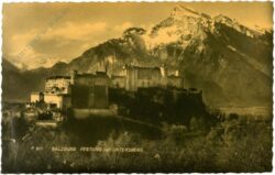 salzburg, festung mit untersberg