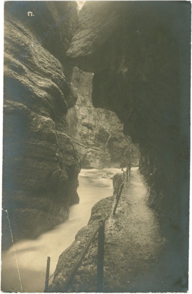 garmisch partenkirchen, gruss aus der partnachklamm