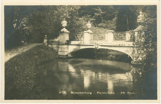 münchen, nymphenburg, parkbrücke