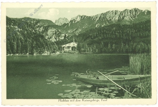 kufstein, hechtsee mit dem kaisergebirge