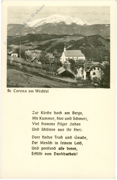 st. corona am wechsel, ansicht mit vers