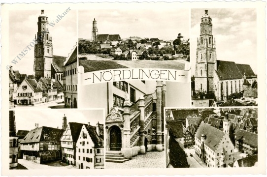 nördlingen, multiansicht nördlingen, multiansicht