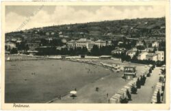 portorose, strandansicht portorose, strandansicht