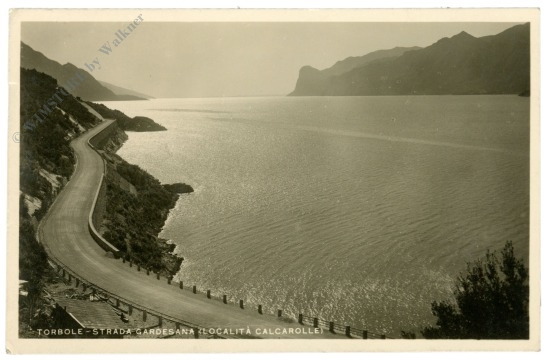 torbole, straße am meer