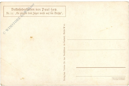 es gingen drei jäger wohl auf die birsch...