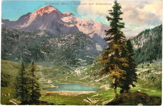 steinernes meer, funtensee mit schutzhaus