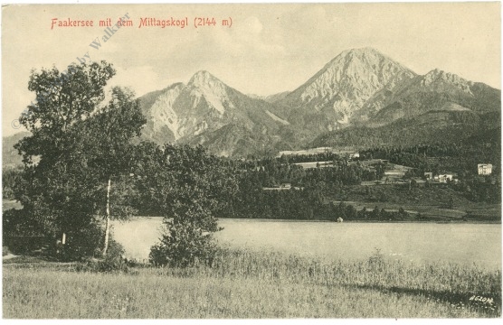 faakersee, mit dem mittagskogel