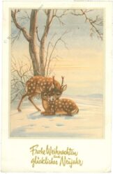 weihnachten, rehe