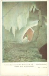 dachstein, eisriesenhöhle, im 1. eisabgrund, eingang in die große eiskapelle