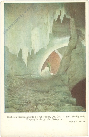 dachstein, eisriesenhöhle, im 1. eisabgrund, eingang in die große eiskapelle