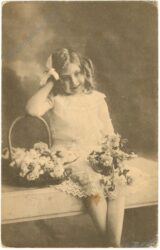 mädchen mit blumen