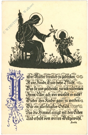 muttertag, unserer mütter treulich zu gedenken...