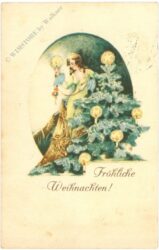 weihnachten, engel beim baum