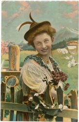 frau in tracht