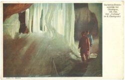 dachstein, eisriesenhöhle, der vorhang im ii. eisabgrund