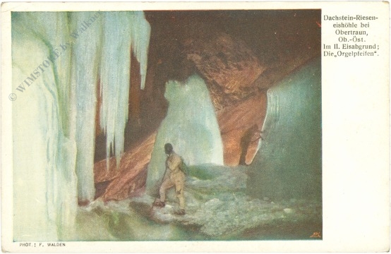 dachstein, eisriesenhöhle, im ii. eisabgrund; die orgelpfeifen
