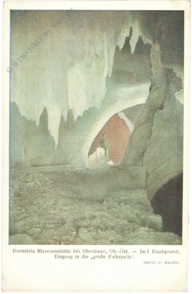 dachstein, eisriesenhöhle, eingang in die große eiskapelle