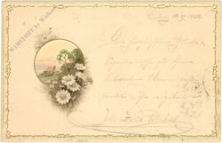 landschaft mit blumen