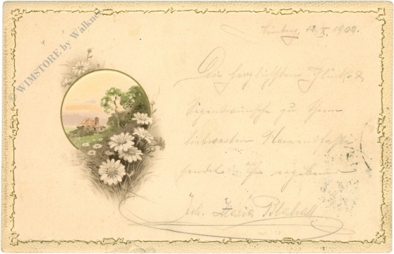 landschaft mit blumen