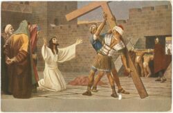jesus übernimmt das kreuz