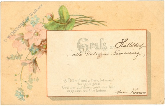 blumen, gruss aus