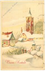 weihnachten, dorfansicht