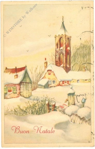 weihnachten, dorfansicht