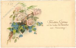 namenstag, blumenstrauß