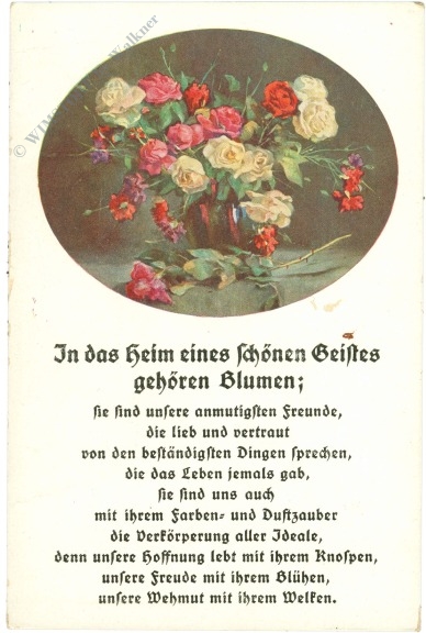 rosenstrauß mit vers
